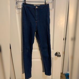High rise skinny jeans